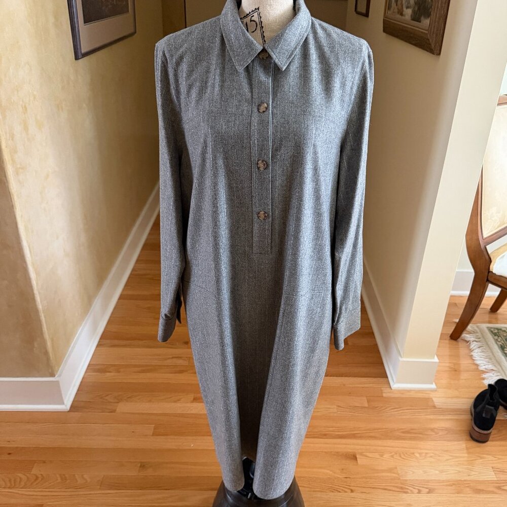 Lafayette 148 New York Wool and Cashmere Dress Size XXL - Picture 2 of 11
